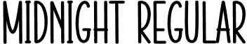 Midnight Regular font - Midnight.otf