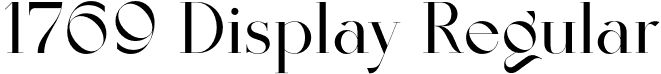 1769 Display Regular font - 1769.otf