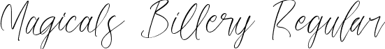 Magicals Billery Regular font - MagicalsBillery-Regular.ttf