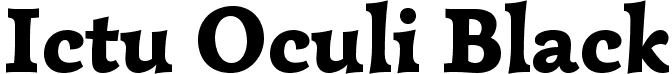 Ictu Oculi Black font - IctuOculi-BlackRoman.otf