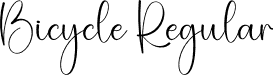 Bicycle Regular font - Bicycle.otf