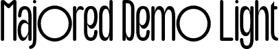 Majored Demo Light font - MajoredDemoLight-2vdVW.otf