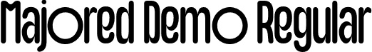 Majored Demo Regular font - MajoredDemoRegular-m2j7V.otf