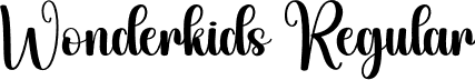 Wonderkids Regular font - Wonderkids.otf