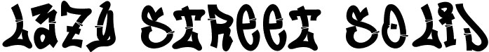 Lazy Street Solid font - lazystreetsolid-q26vq.ttf