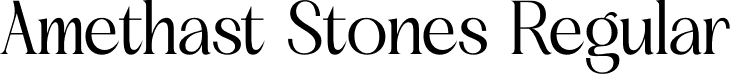 Amethast Stones Regular font - AmethastStones-Regular.otf