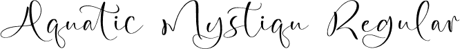 Aquatic Mystiqu Regular font - Aquatic-Mystiqu.otf