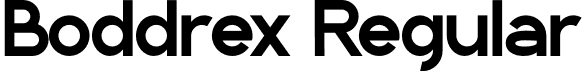 Boddrex Regular font - boddrex-1je42.otf