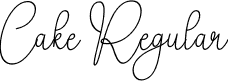 Cake Regular font - Cake.otf