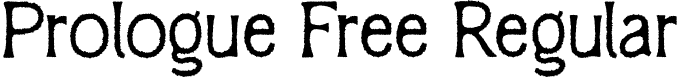 Prologue Free Regular font - Prologue-Free.otf