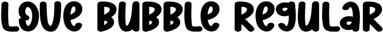 Love Bubble Regular font - Love-Bubble.otf