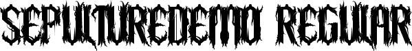 SepultureDemo Regular font - SepultureDemoRegular.ttf