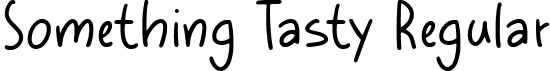 Something Tasty Regular font - Something-Tasty.otf