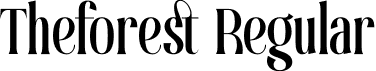 Theforest Regular font - Theforest-Regular.otf