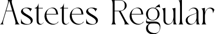 Astetes Regular font - Astetes.otf