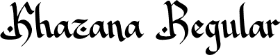 Khazana Regular font - Khazana-Demo.otf