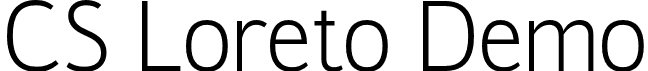 CS Loreto Demo font - CSLoreto-Regular_demo.otf