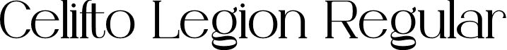 Celifto Legion Regular font - CeliftoLegion-MAE3w.otf