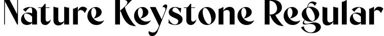 Nature Keystone Regular font - NatureKeystone-Regular.otf