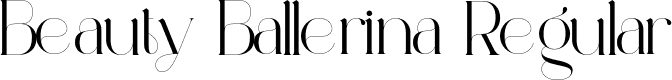 Beauty Ballerina Regular font - beautyballerina-owvvo.otf
