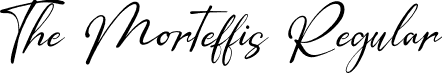 The Morteffis Regular font - The-Morteffis-Demo.otf