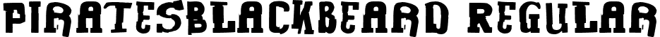 PiratesBlackbeard Regular font - Piratesblackbeard-ywOZ.ttf