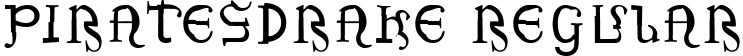 PiratesDrake Regular font - Piratesdrake-lgnq.ttf