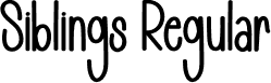 Siblings Regular font - Siblings.otf