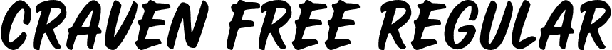 Craven Free Regular font - Craven-Free.otf