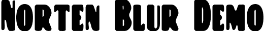 Norten Blur Demo font - NortenBlur-Regular_demo.otf