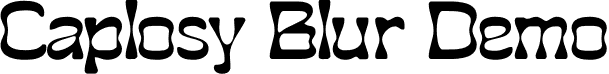 Caplosy Blur Demo font - CaplosyBlur-Regular_demo.otf