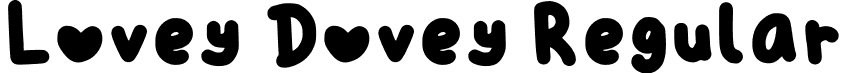 Lovey Dovey Regular font - LoveyDovey-Regular.ttf