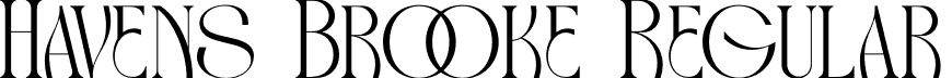 Havens Brooke Regular font - havens-brooke.otf