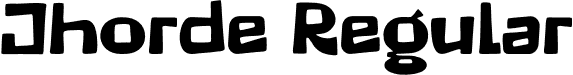 Jhorde Regular font - Jhorde.otf