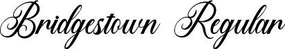 Bridgestown Regular font - Bridgestown.ttf