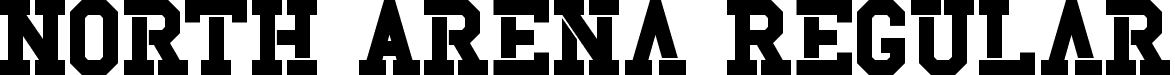 North Arena Regular font - North Arena.otf