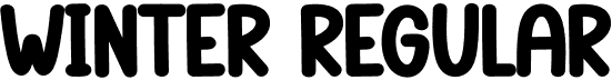 Winter Regular font - Winter.otf