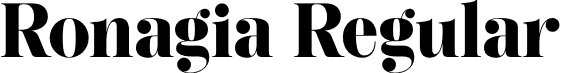 Ronagia Regular font - Ronagia.otf