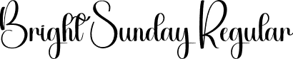 Bright Sunday Regular font - Bright-Sunday.otf