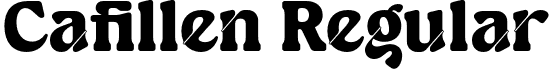 Cafillen Regular font - Cafillen-Regular.otf