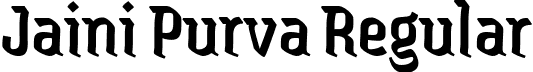 Jaini Purva Regular font - JainiPurva-Regular.ttf