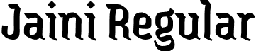 Jaini Regular font - Jaini-Regular.ttf