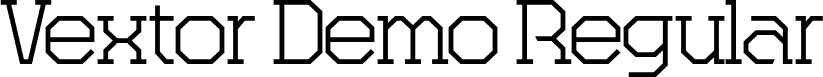 Vextor Demo Regular font - Vextor Demo.ttf