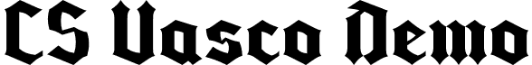 CS Vasco Demo font - CSVasco-Regular_demo.otf