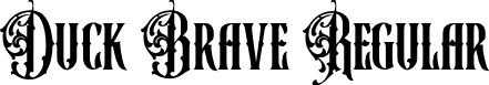 Duck Brave Regular font - DuckBrave-Regular.ttf