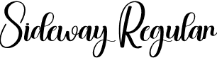 Sideway Regular font - Sideway.otf