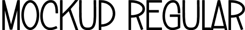 Mockup Regular font - Mockup.otf