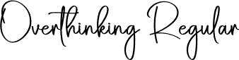 Overthinking Regular font - Overthinking.otf