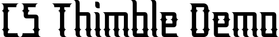 CS Thimble Demo font - CSThimble-Regular_demo.otf