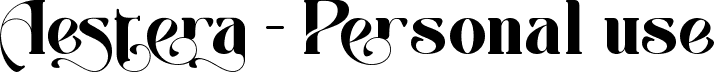 Aestera - Personal use font - aesterapersonaluse-0vg2v.ttf